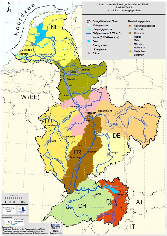 Einzugsgebiet des Rheins