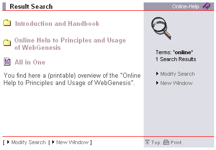 search result