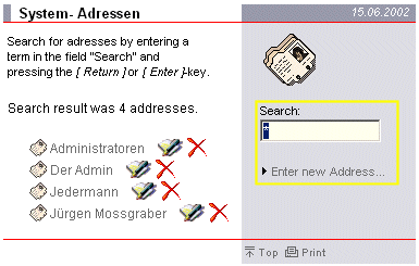 search address