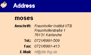 address information